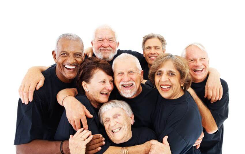 Group of Seniors enjoying life